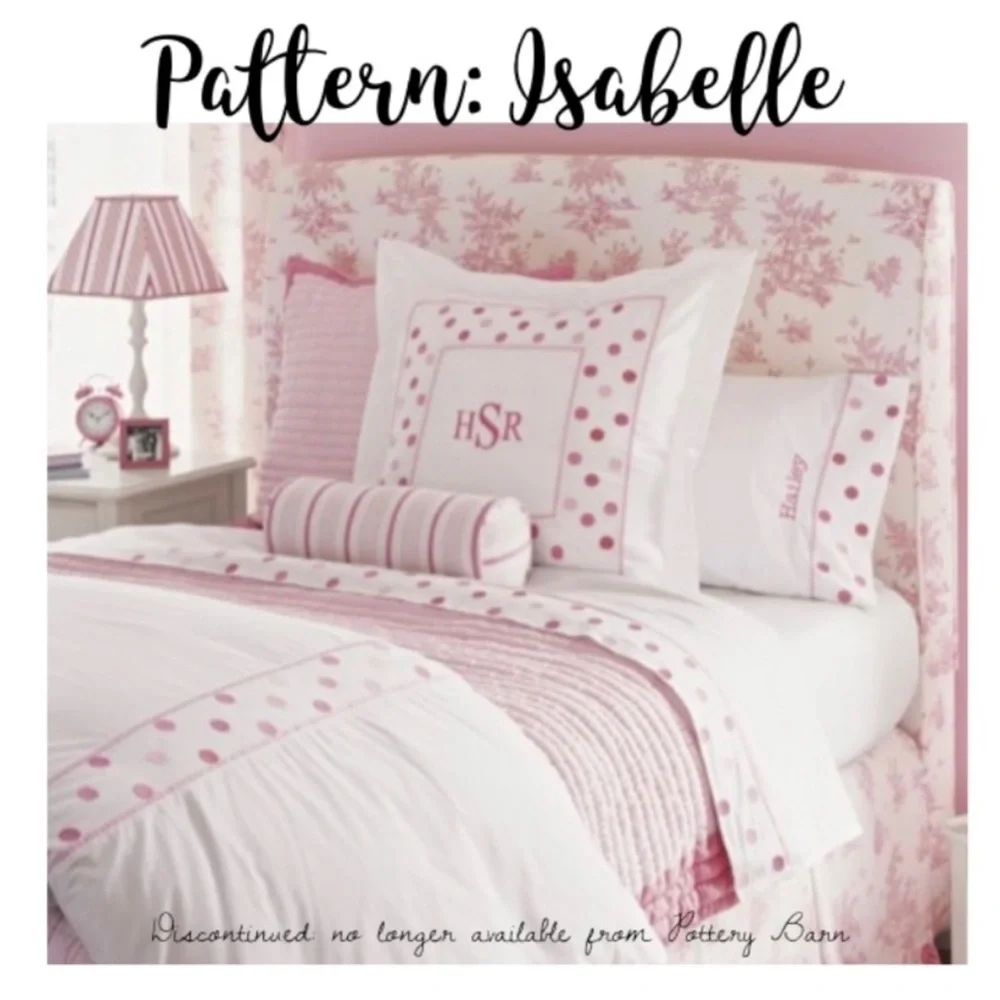 ISABELLE TOILE DUVET Cover & 2 PILLOWCASE  HOUSSE DE COUETTE pottery barn kids